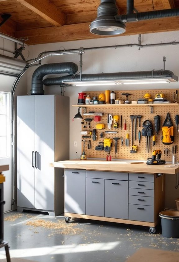 efficient workshop wood organization