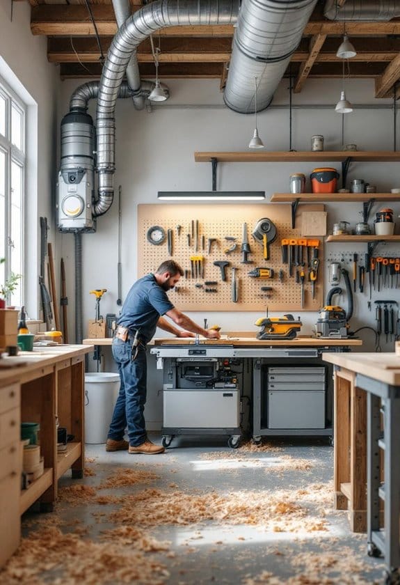 effortless dust extraction controls