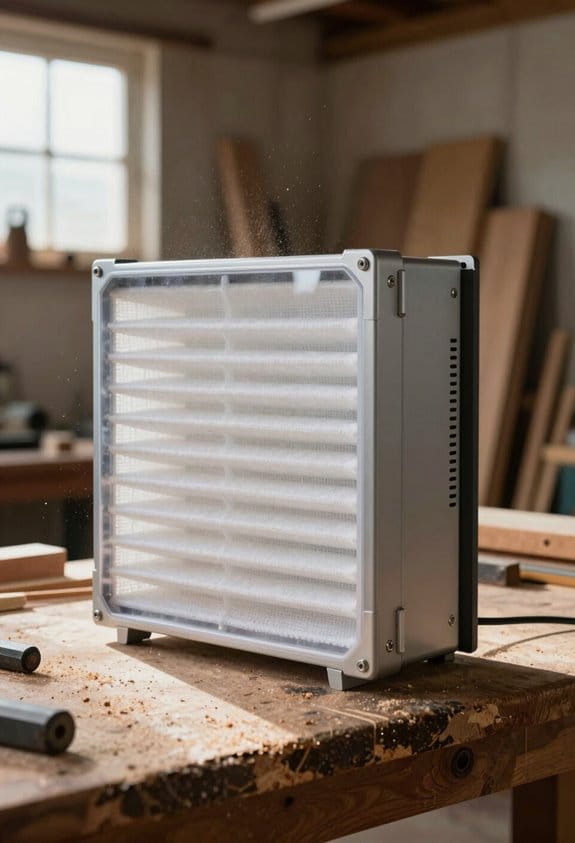 hepa filtration enhances woodworking safety
