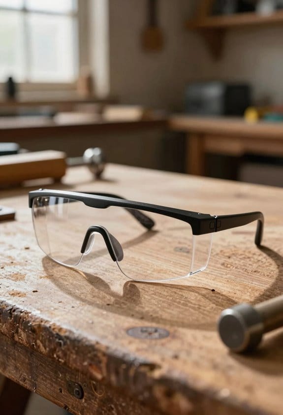 use safety glasses regularly